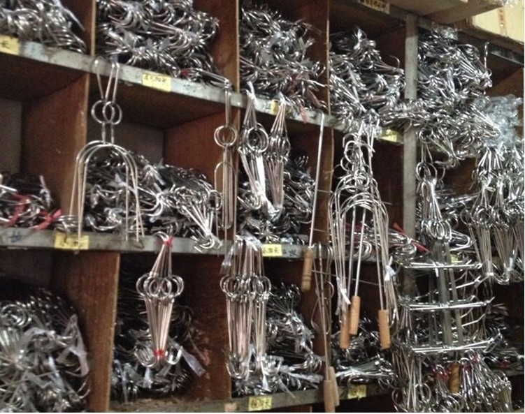 Steel Roasting Ring Meat Hook Roast Duck Hook Roast Duck Stove Hook Double Hook Roast Goose Roast Duck Stove Double Hook