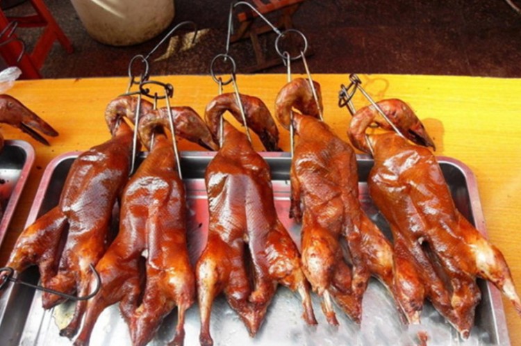 Steel Roasting Ring Meat Hook Roast Duck Hook Roast Duck Stove Hook Double Hook Roast Goose Roast Duck Stove Double Hook