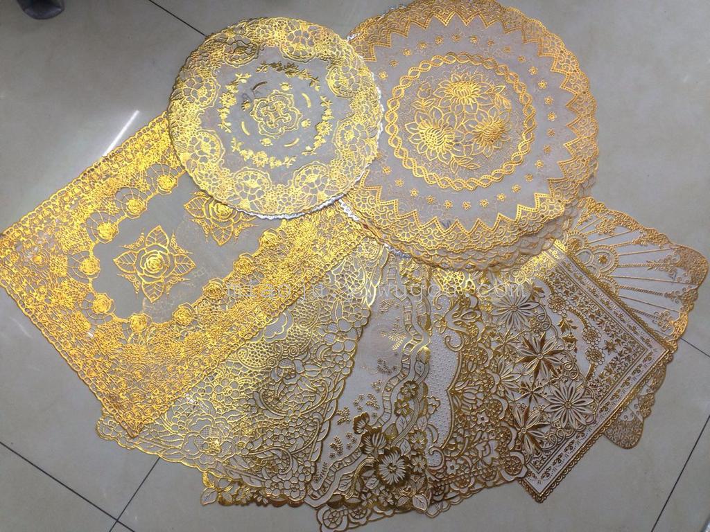 PVC hot stamping pad, heat insulation pad, with anti scalding, anti slip function, there are 10 flower
