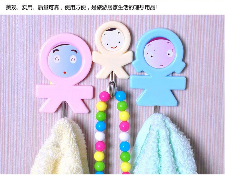 Powerful Cartoon Cute Sticky Hook Three-Family Hook Three-Pack One-Family Three-Family Hook Special Wholesale Powerful Cartoon Cute Sticky Hook Three-Family Hook Three-Pack One-Family Three-Family Hook Special Wholesale