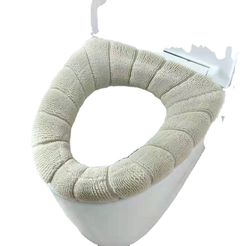 Elastic Thickened Toilet Pad Pumpkin Knitted Cushion O-Type Universal Four Seasons Household Washable Toilet Seat Cover Toilet Seat