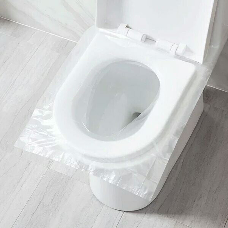 Toilet Lid Cushion Clean and Sanitary Antibacterial Public Toilet Travel Disposable Toilet Mat 50 Pieces