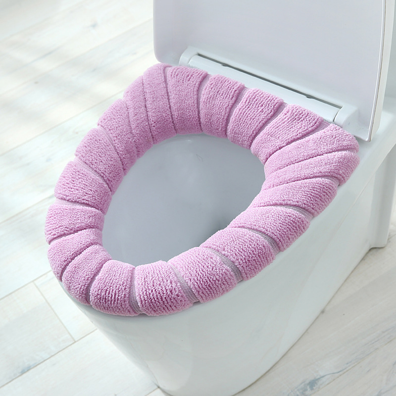 Nordic Style Thickened Fleece Toilet Seat Cushion Knitted O-Ring Toilet Seat Cover Household Toilet Cushion Four Seasons Toilet Mat Nordic Style Thickened Fleece Toilet Seat Cushion Knitted O-Ring Toilet Seat Cover Household Toilet Cushion Four Seasons Toilet Mat