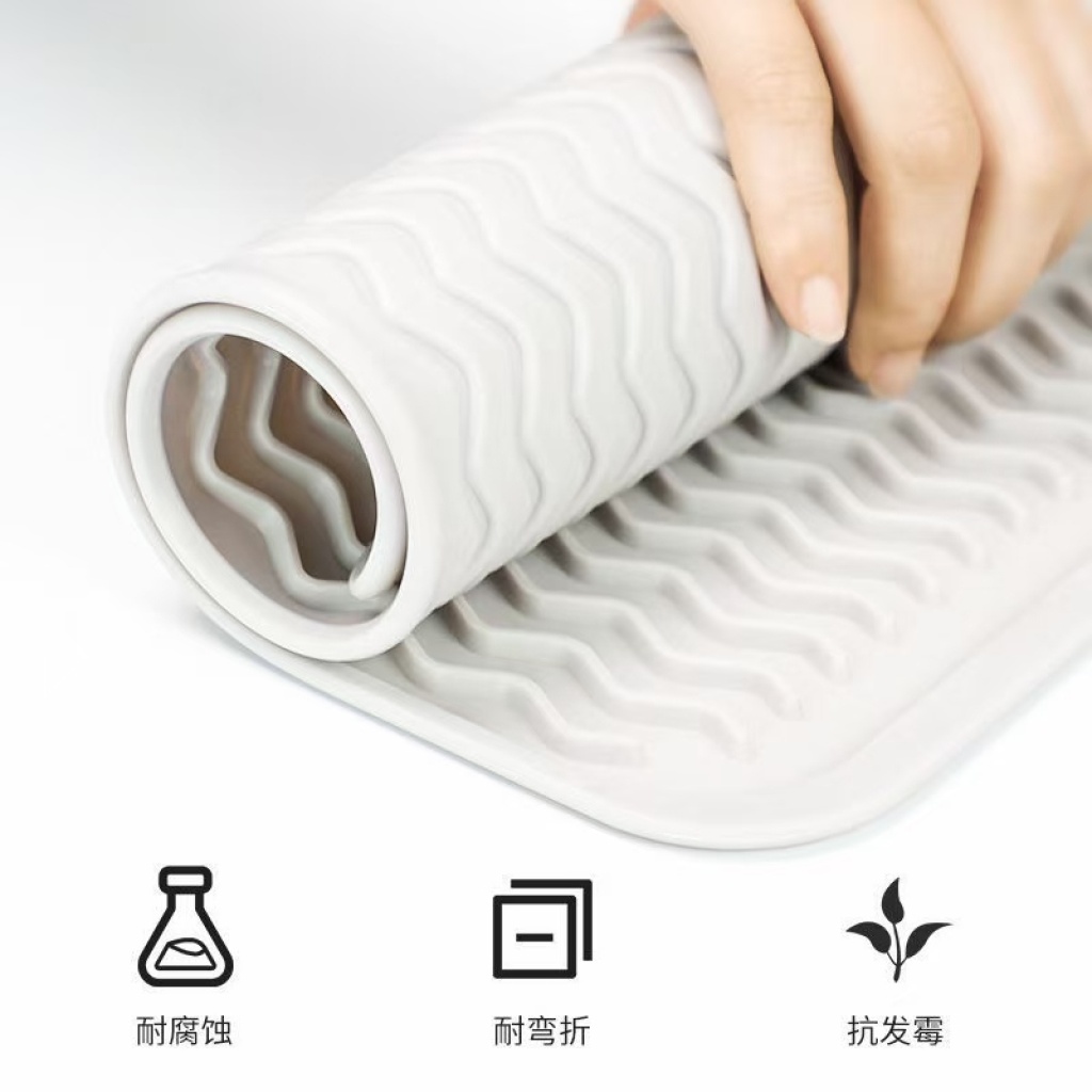 Kitchenware Heat Proof Mat Silicone Thermal Insulation Pad Heat Proof Mat Anti-Scald and High Temperature Resistant Heat Proof Mat Non-Slip Water Draining Pad