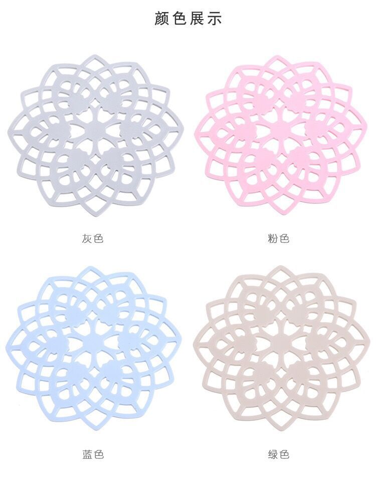 Fabricdirect Nordic style heat insulation hollow out flower Shaped anti-ironing Cup Mat Table non-slip Pad wholesale Spot