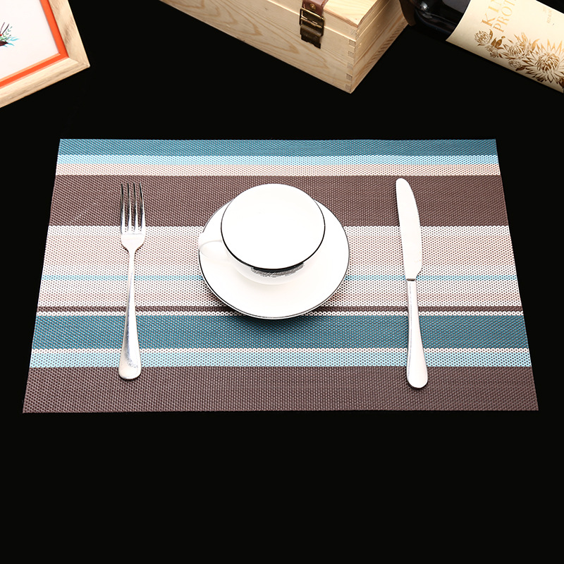 Manufacturer's direct selling hotel PVC braided heat insulation MATS for the comfort of western food pad.