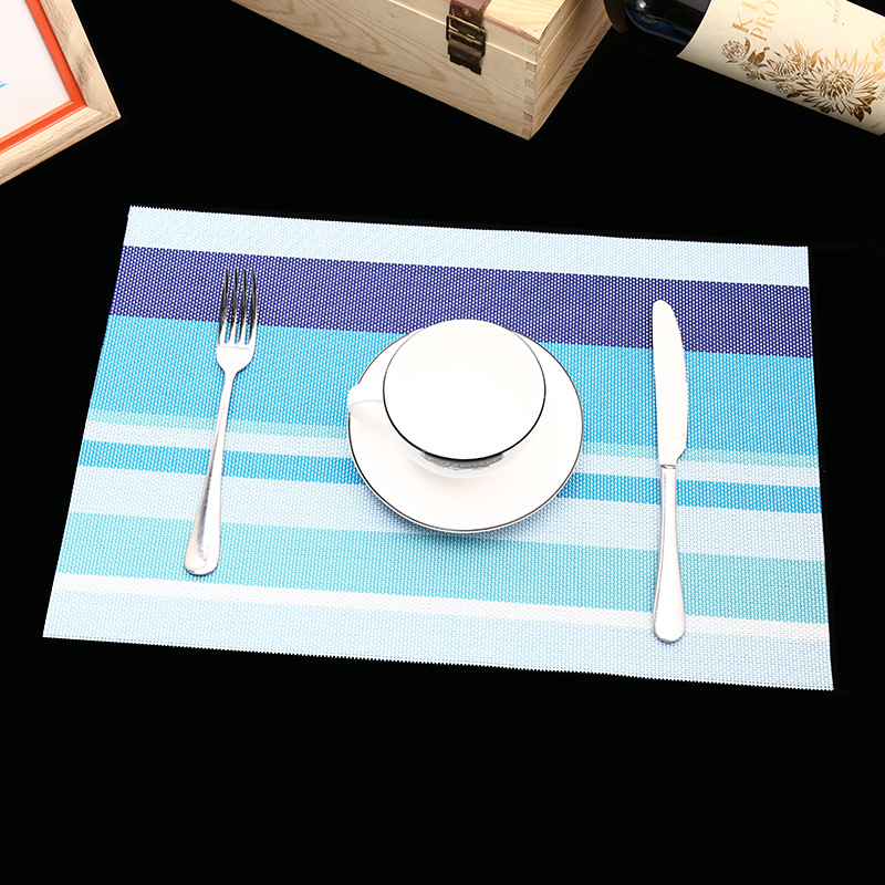 Manufacturer's direct selling hotel PVC braided heat insulation MATS for the comfort of western food pad.