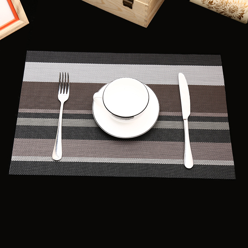 Manufacturer's direct selling hotel PVC braided heat insulation MATS for the comfort of western food pad.