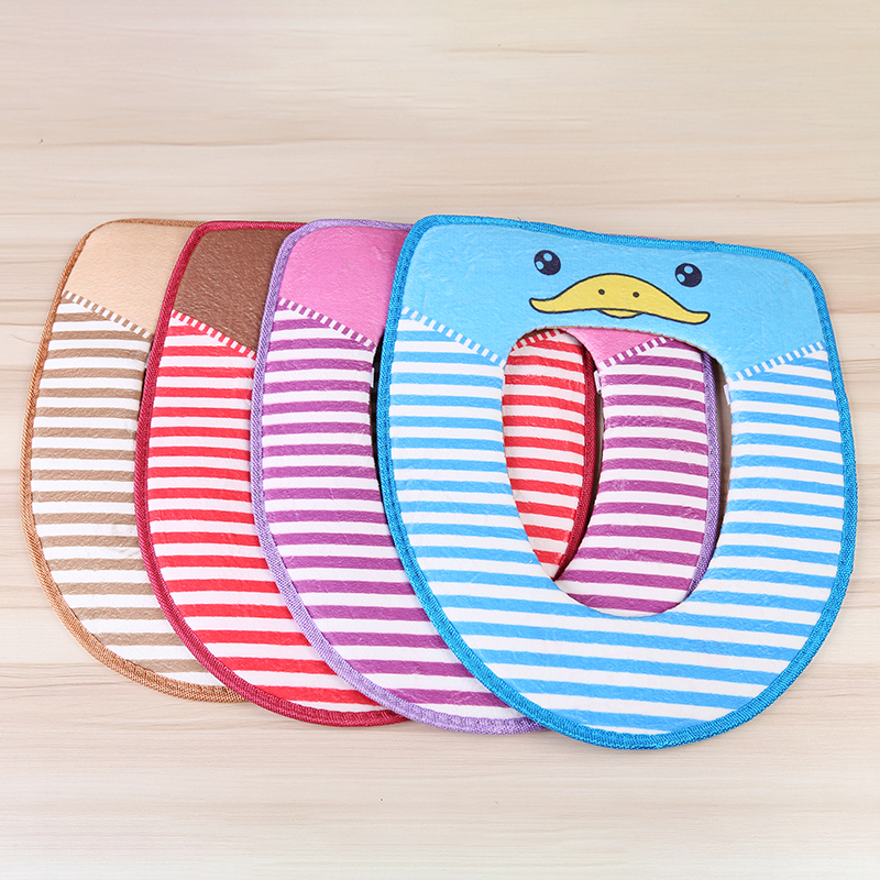 Factory direct new cartoon toilet seats-paste fluffy cute plush seat cushion toilet toilet seat