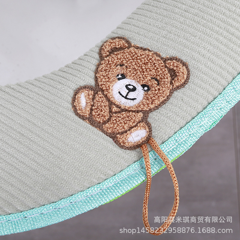 Embroidered Band Handle Four Seasons Universal Zipper Toilet Cushion Seat Cushion Toilet Seat Cover Toilet Seat Closestool Mat