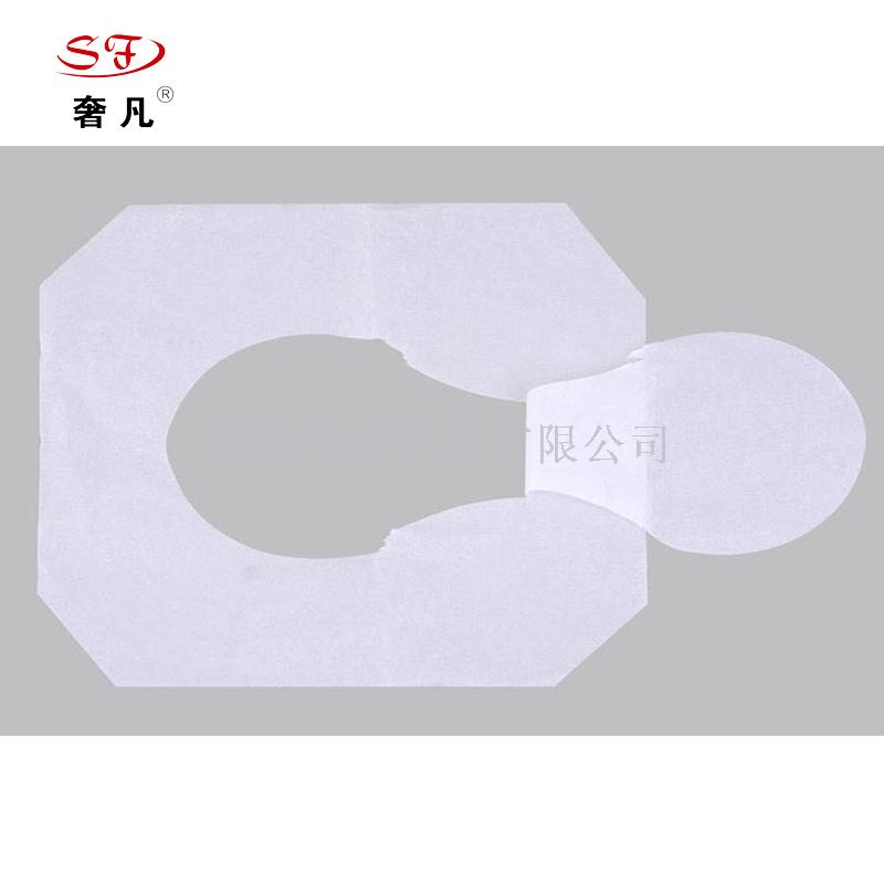 Disposable disposable toilet seat cushion for travel on business trip.