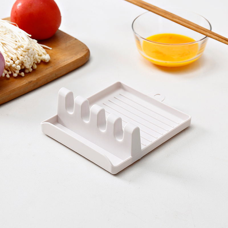 Creative Spatula Shelf Supports Household Soup Spoon Mat Chopsticks Pot Lid Storage Kitchen Shelf Countertop Shelf
