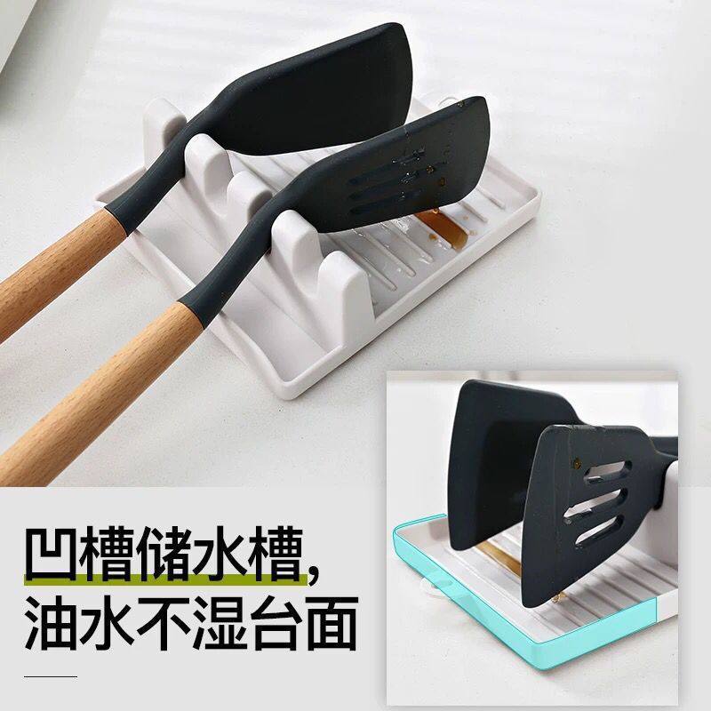 Creative Spatula Shelf Supports Household Soup Spoon Mat Chopsticks Pot Lid Storage Kitchen Shelf Countertop Shelf