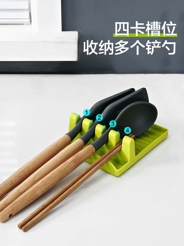 Multi-Functional Pot Cover Rack Kitchen Truner Frame Spoon and Spatula Storage Rack Sitting Chopping Board Storage Rack