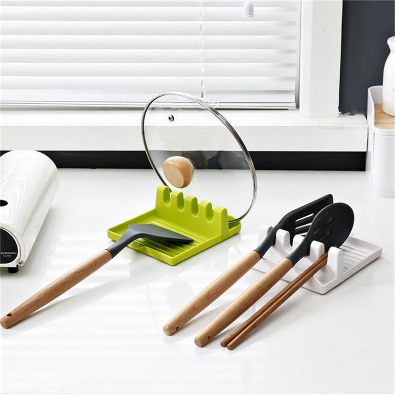 Multi-Functional Pot Cover Rack Kitchen Truner Frame Spoon and Spatula Storage Rack Sitting Chopping Board Storage Rack