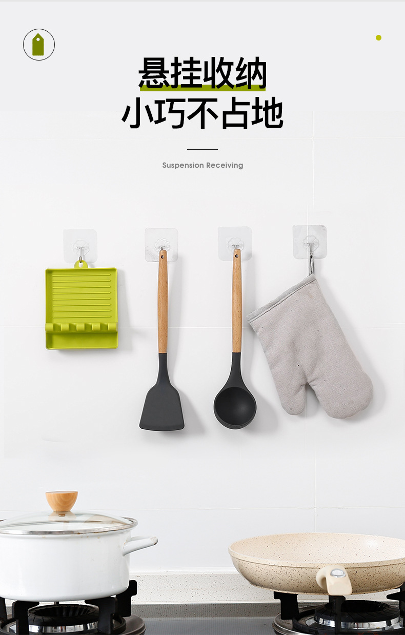 Multi-Functional Pot Cover Rack Kitchen Truner Frame Spoon and Spatula Storage Rack Sitting Chopping Board Storage Rack
