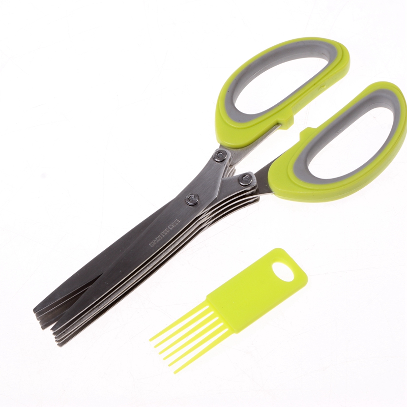 Green Onion Cutting kitchen Creative Scissors Confidential Manual Shredder Baby Shredder Food Scissors Rust
