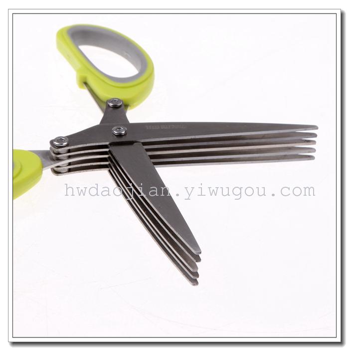 Green Onion Cutting kitchen Creative Scissors Confidential Manual Shredder Baby Shredder Food Scissors Rust