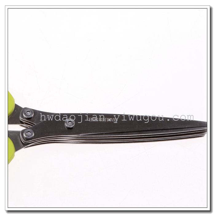 Green Onion Cutting kitchen Creative Scissors Confidential Manual Shredder Baby Shredder Food Scissors Rust