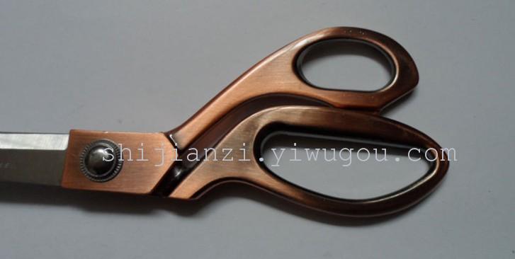 Gold-Plated Scissors Copper-Plated Scissors Stainless Steel Scissor All-Steel Scissors Ribbon Scissors Tailor Scissors Household Scissors
