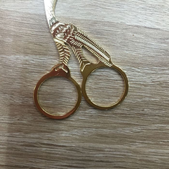 Gold Plated crane crane shear shear beauty scissors scissors retro hezuishou cut
