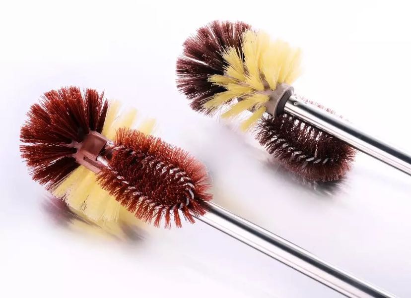 Plastic toilet ball brush bathroom cleaner toilet brush stainless steel bathroom brush long handle