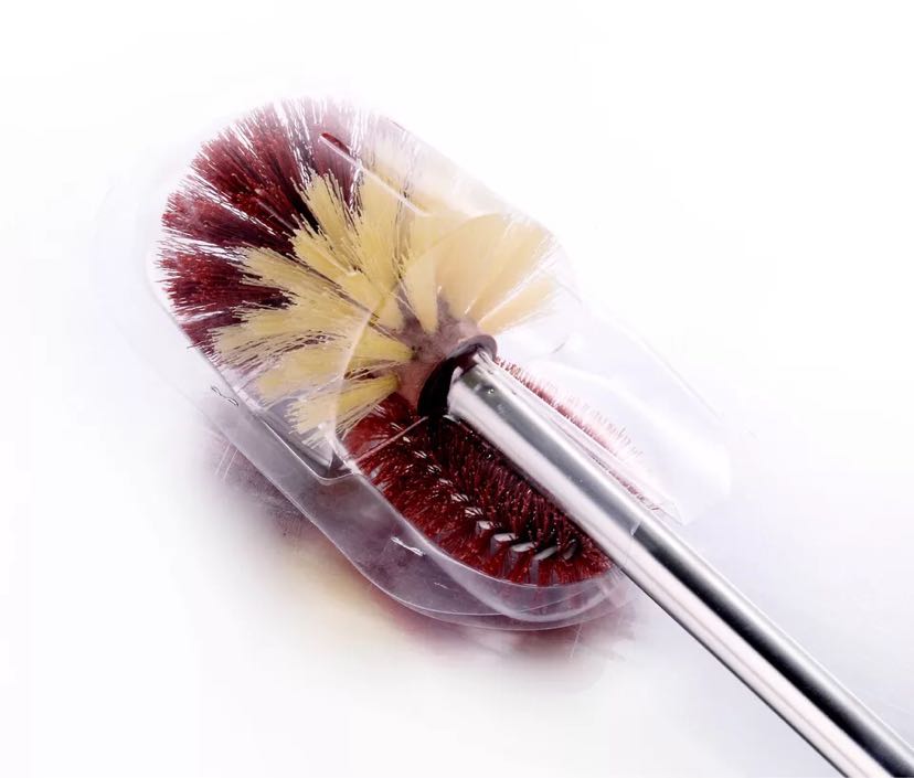 Plastic toilet ball brush bathroom cleaner toilet brush stainless steel bathroom brush long handle