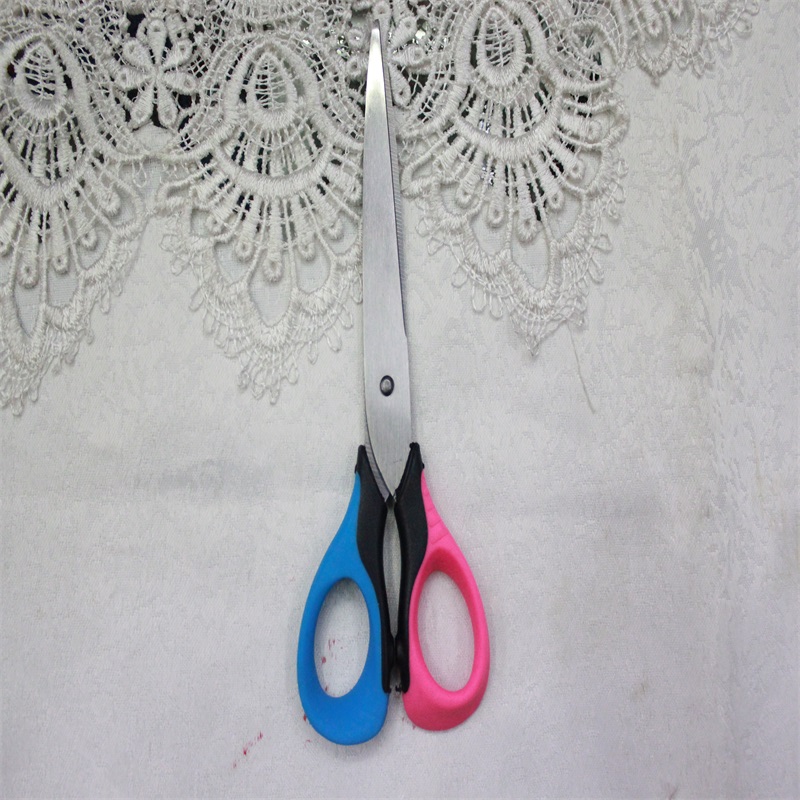 KAIBO 8812  office scissor, stainless steel soft handle scissors