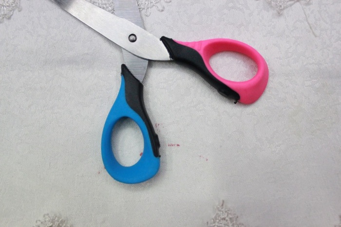 KAIBO 8812  office scissor, stainless steel soft handle scissors
