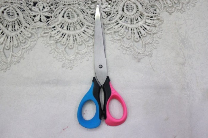 KAIBO 8812  office scissor, stainless steel soft handle scissors