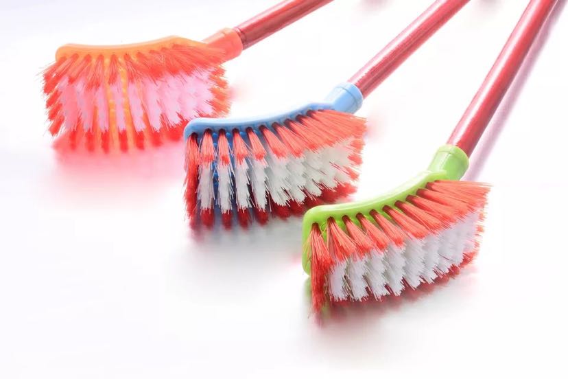 Candy color toilet brush toilet brush square head hygiene plastic wooden handle bathroom hygiene brush Candy color toilet brush toilet brush square head hygiene plastic wooden handle bathroom hygiene brush