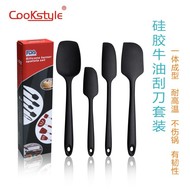 Kitchen Tools Silicone Stainless Steel Kitchenware 3-Piece Non-Stick Pan Special Cooking Spoon and Shovel Soup Spoon and Spatula Set