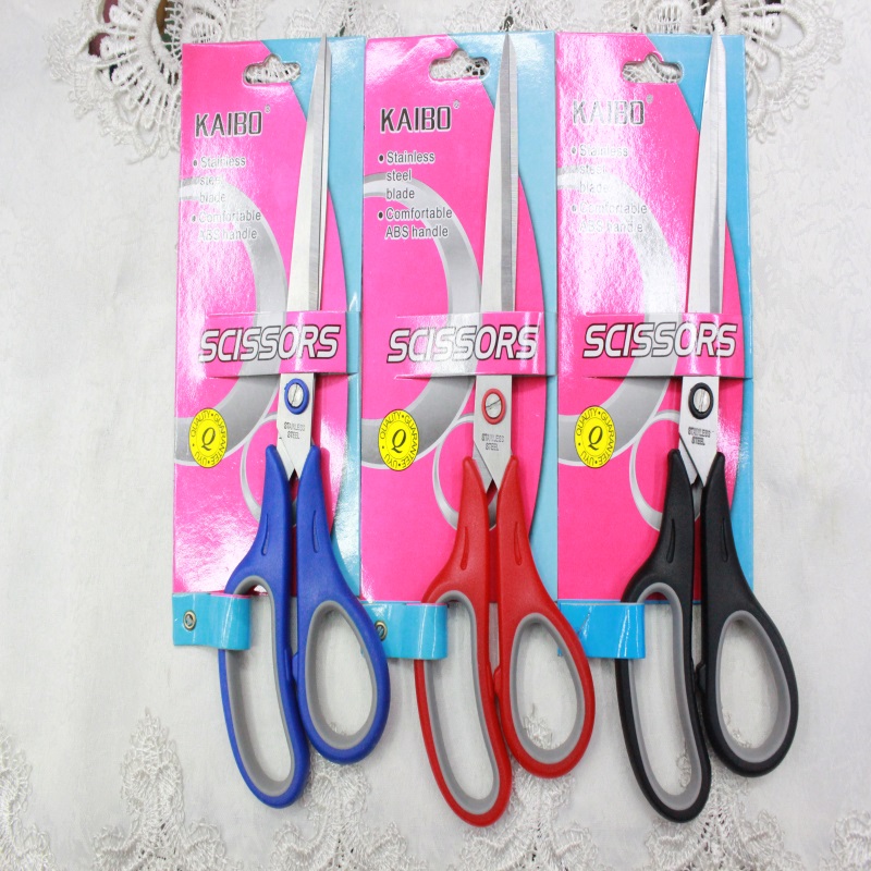 KAIBO901-1 color stainless steel scissor and Rubber scissors or Duck scissors