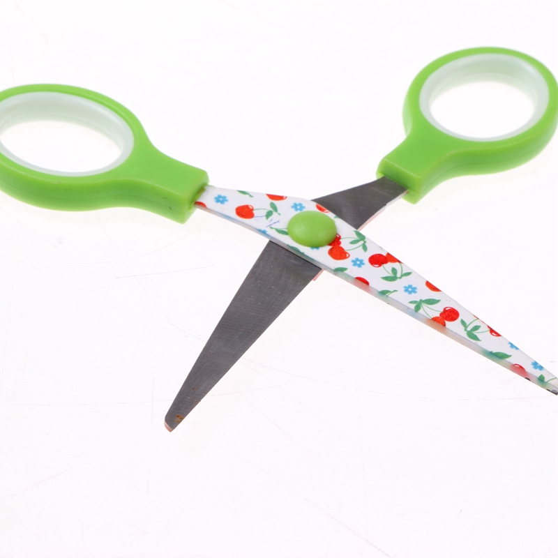 Children&#039;s Scissors Manual Office Art large size student small paper cutting knife round head scissors
