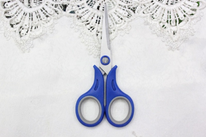 KAIBO501-1 color stainless steel scissor and Rubber scissors or Duck scissors