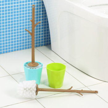 Creative twiggy powerful toilet brush with base toilet brush set