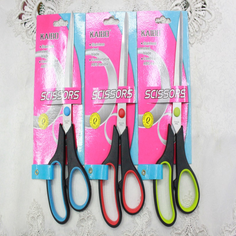 KAIBO409 stainless steel scissor and Rubber scissors