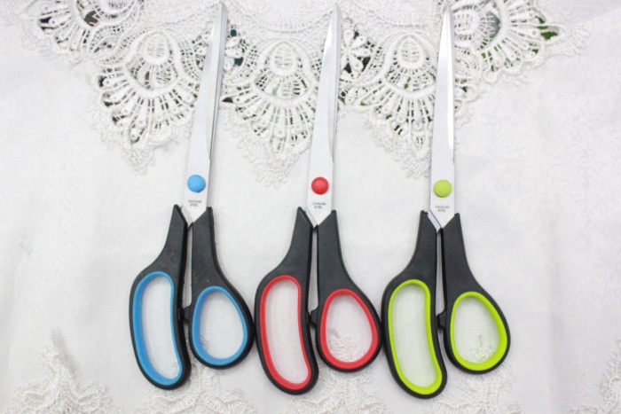 KAIBO409 stainless steel scissor and Rubber scissors