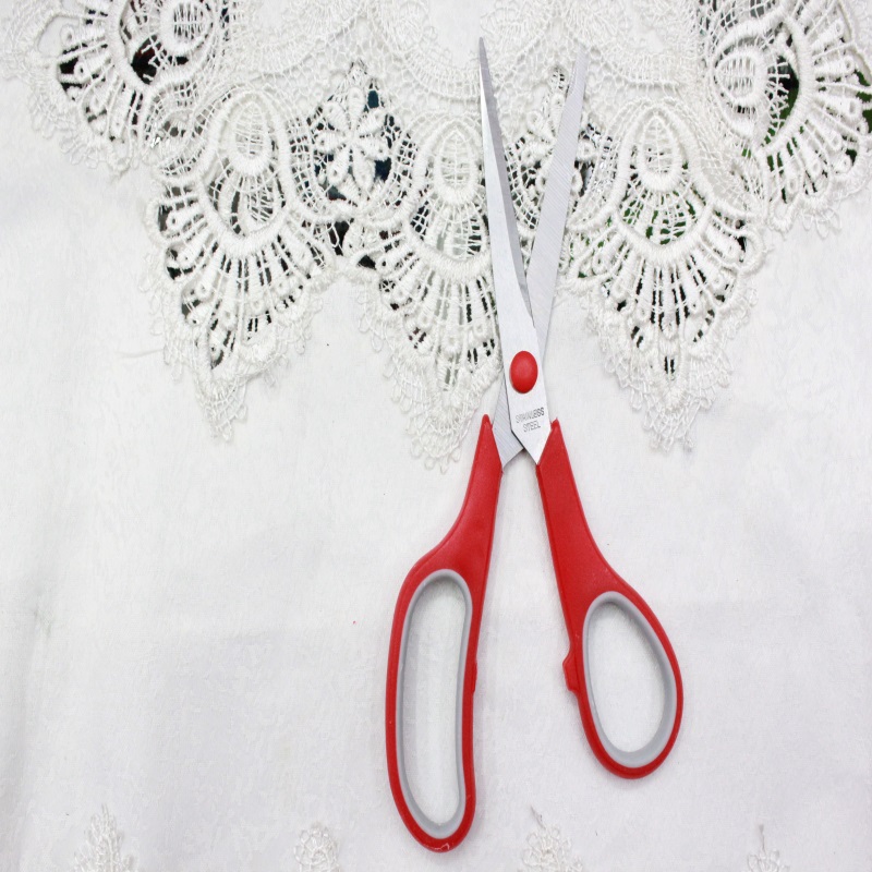 KAIBO408-1 color stainless steel scissor and Rubber scissors