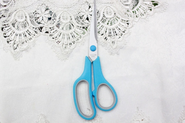 KAIBO408-1 color stainless steel scissor and Rubber scissors