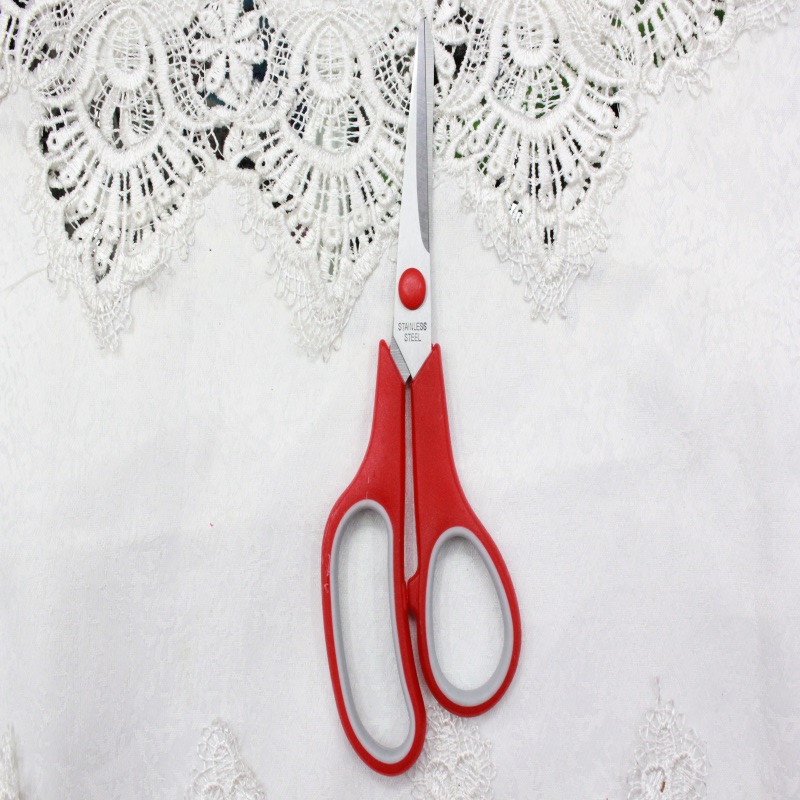 KAIBO407-1 color stainless steel scissor and Rubber scissors