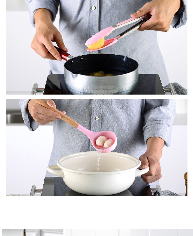 Kitchen supplies wooden handle European non-stick silicone Spatula set of 11 pieces with storage bucket heat resistant set Kitchen supplies wooden handle European non-stick silicone Spatula set of 11 pieces with storage bucket heat resistant set