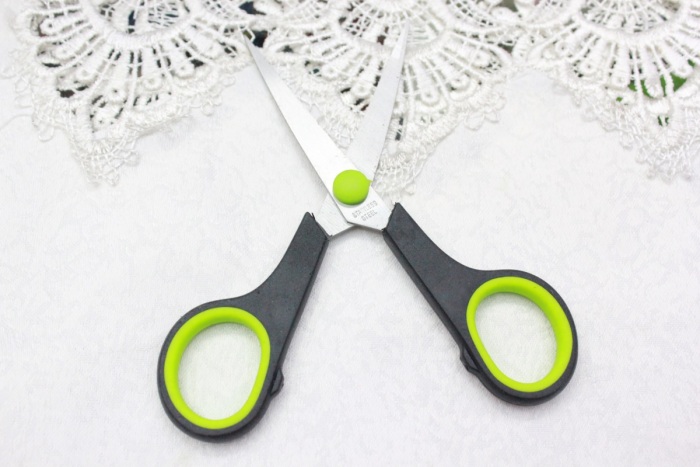 KAIBO405 stainless steel scissor and Rubber scissors