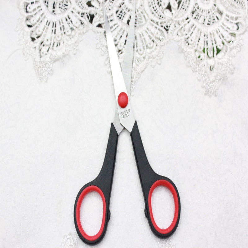 KAIBO406 stainless steel scissor and Rubber scissors