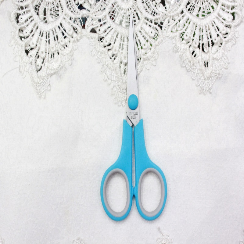 KAIBO405-1 color stainless steel scissor and Rubber scissors