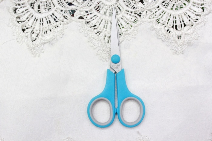 KAIBO405-1 color stainless steel scissor and Rubber scissors