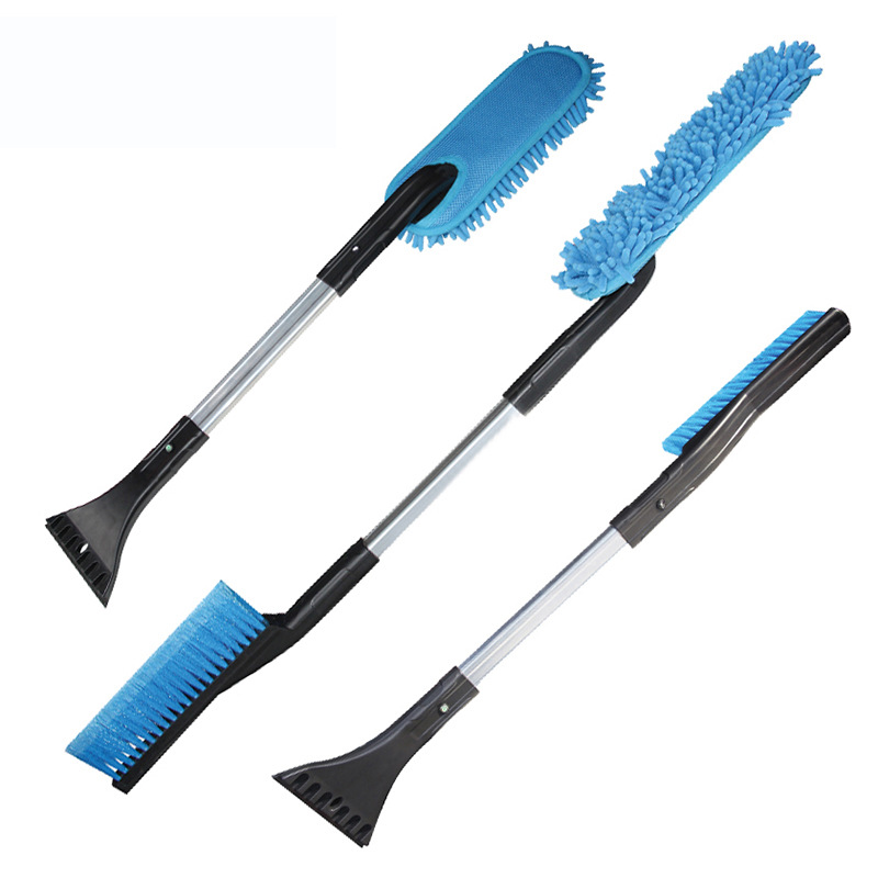 Car Snow Plough Shovel Snow Brush New NonHurt Car Paint MultiFunctional Aluminum Alloy Telescopic Icing Spatula