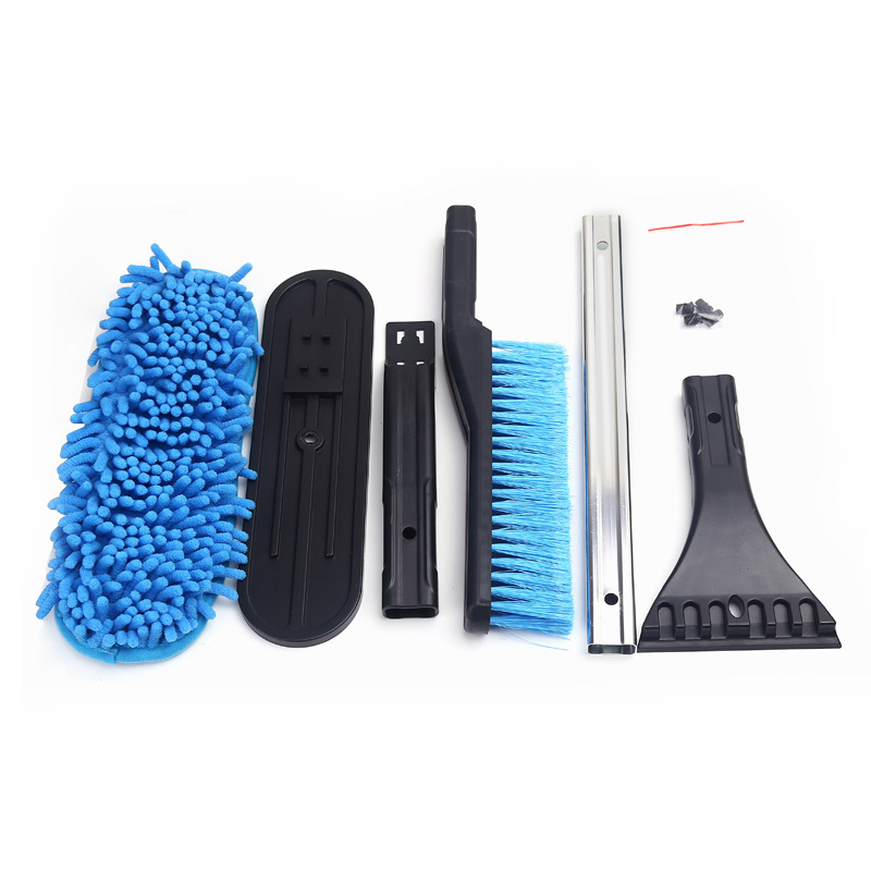 Car Snow Plough Shovel Snow Brush New NonHurt Car Paint MultiFunctional Aluminum Alloy Telescopic Icing Spatula
