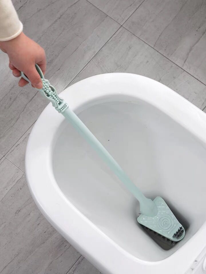 Wholesale double head no dead Angle toilet brush toilet brush toilet urinal small brush toilet crevice cleaning brush