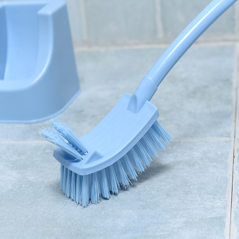 Double-Sided Thickened Plastic Long Handle Decontamination Toilet Brush Toilet Cleaning Bending No Dead Angle Gap Brushes Sanitary Brush